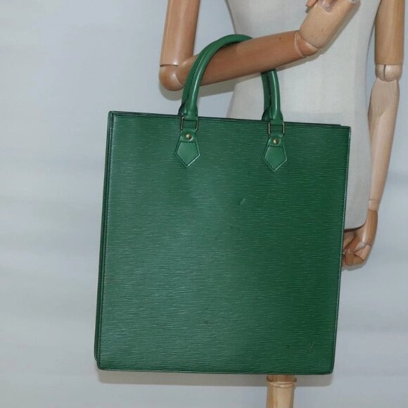LOUIS VUITTON Epi Sac Plat Hand Bag Green M59084 LV Auth BA4170 - Picture 15 of 16